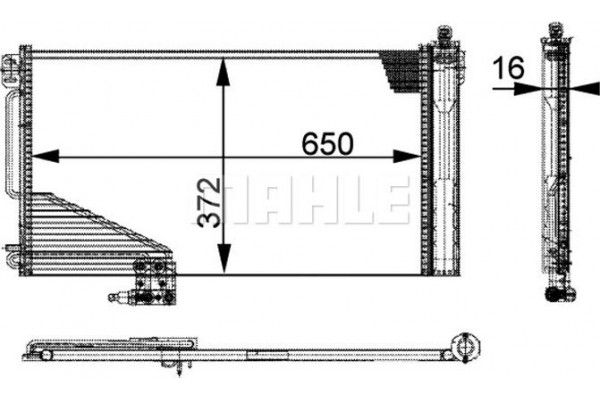 Mahle Συμπυκνωτής, σύστ. Κλιματισμού - Ac 347 000P