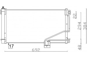 Mahle Συμπυκνωτής, σύστ. Κλιματισμού - Ac 347 001S