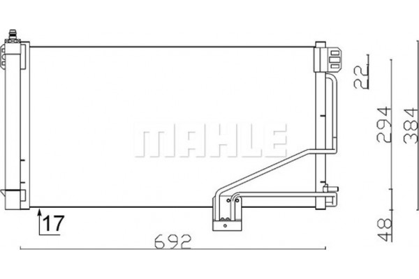 Mahle Συμπυκνωτής, σύστ. Κλιματισμού - Ac 347 001S