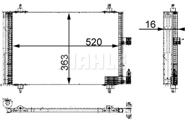 Mahle Συμπυκνωτής, σύστ. Κλιματισμού - Ac 350 000S