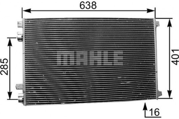 Mahle Συμπυκνωτής, σύστ. Κλιματισμού - Ac 360 001S