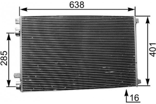 Mahle Συμπυκνωτής, σύστ. Κλιματισμού - Ac 360 001S