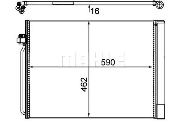 Mahle Συμπυκνωτής, σύστ. Κλιματισμού - Ac 405 000P