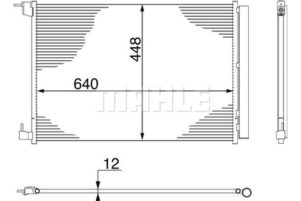 Mahle Συμπυκνωτής, σύστ. Κλιματισμού - Ac 412 000S