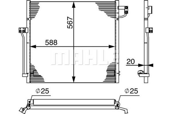 Mahle Συμπυκνωτής, σύστ. Κλιματισμού - Ac 41 000S