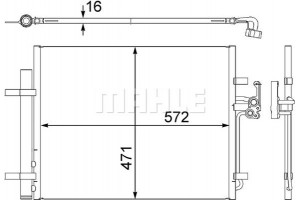 Mahle Συμπυκνωτής, σύστ. Κλιματισμού - Ac 441 000S