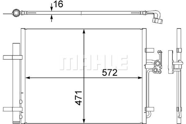 Mahle Συμπυκνωτής, σύστ. Κλιματισμού - Ac 441 000S