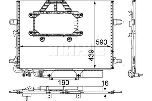 Mahle Συμπυκνωτής, σύστ. Κλιματισμού - Ac 453 000P