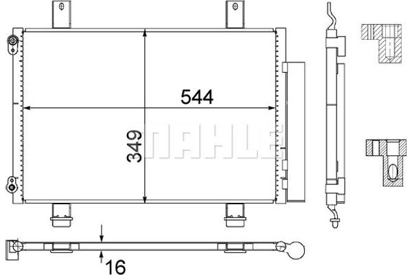 Mahle Συμπυκνωτής, σύστ. Κλιματισμού - Ac 456 000S