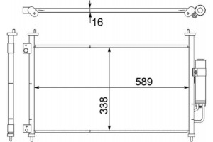 Mahle Συμπυκνωτής, σύστ. Κλιματισμού - Ac 464 000S