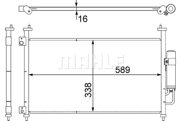 Mahle Συμπυκνωτής, σύστ. Κλιματισμού - Ac 464 000S