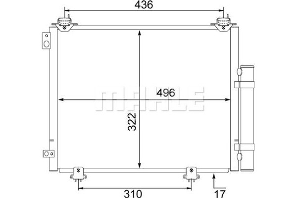 Mahle Συμπυκνωτής, σύστ. Κλιματισμού - Ac 484 000S