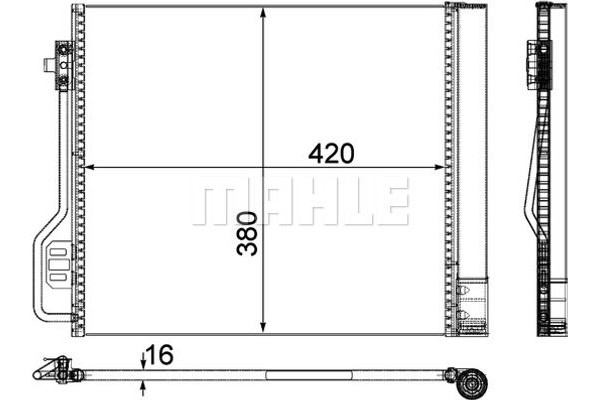 Mahle Συμπυκνωτής, σύστ. Κλιματισμού - Ac 488 000P