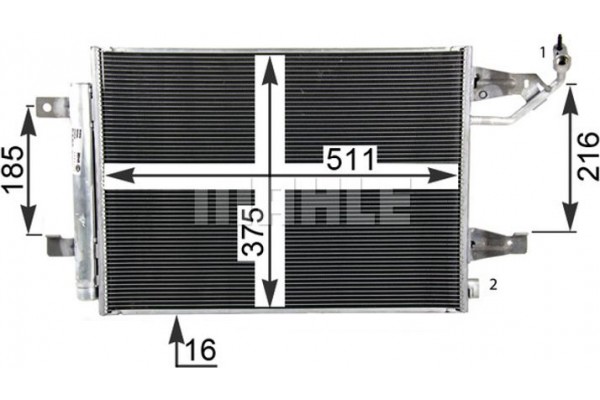 Mahle Συμπυκνωτής, σύστ. Κλιματισμού - Ac 509 000S