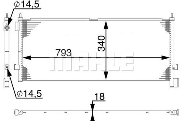 Mahle Συμπυκνωτής, σύστ. Κλιματισμού - Ac 532 000S