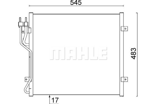 Mahle Συμπυκνωτής, σύστ. Κλιματισμού - Ac 545 000S