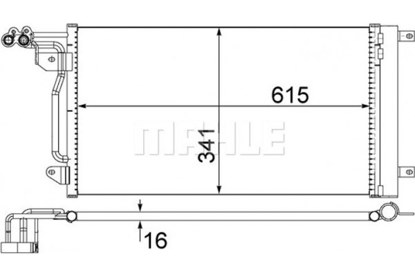 Mahle Συμπυκνωτής, σύστ. Κλιματισμού - Ac 566 000S