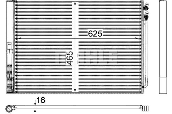 Mahle Συμπυκνωτής, σύστ. Κλιματισμού - Ac 567 000P