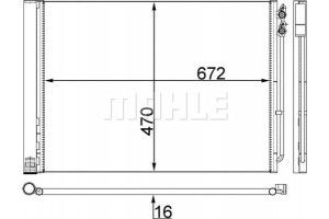 Mahle Συμπυκνωτής, σύστ. Κλιματισμού - Ac 567 000S