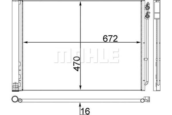 Mahle Συμπυκνωτής, σύστ. Κλιματισμού - Ac 567 000S