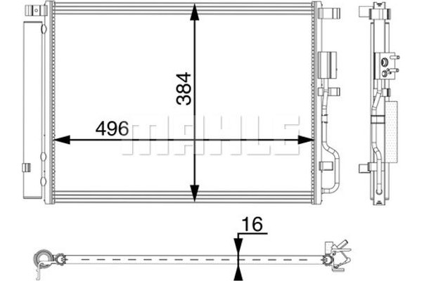 Mahle Συμπυκνωτής, σύστ. Κλιματισμού - Ac 62 000P