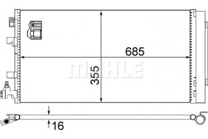 Mahle Συμπυκνωτής, σύστ. Κλιματισμού - Ac 630 000S