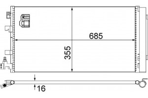 Mahle Συμπυκνωτής, σύστ. Κλιματισμού - Ac 630 000S