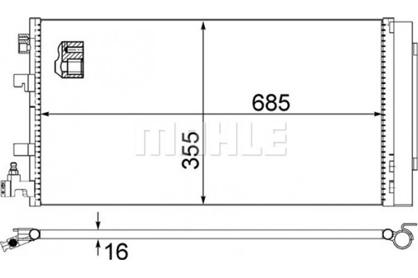 Mahle Συμπυκνωτής, σύστ. Κλιματισμού - Ac 630 000S