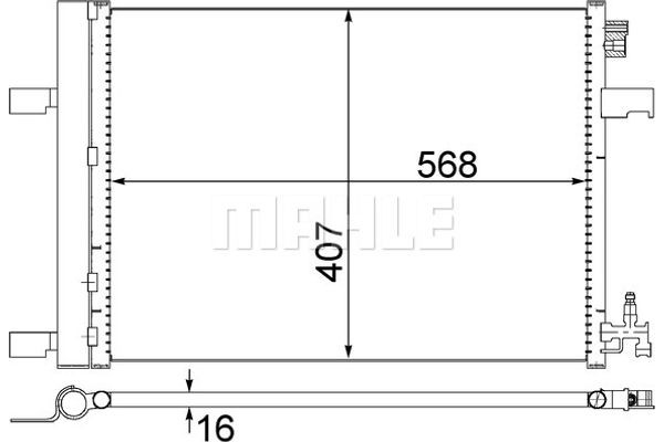 Mahle Συμπυκνωτής, σύστ. Κλιματισμού - Ac 636 000S