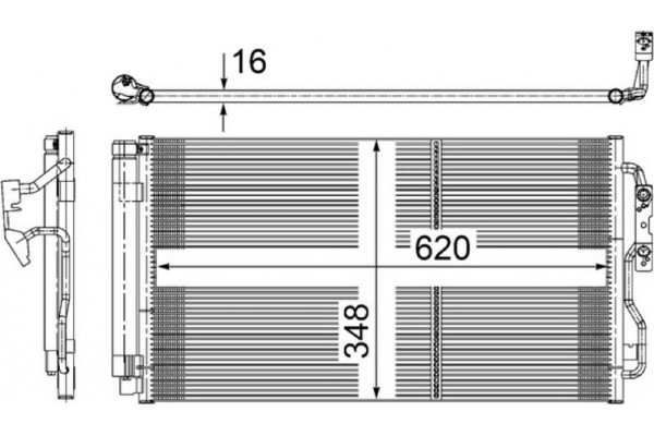 Mahle Συμπυκνωτής, σύστ. Κλιματισμού - Ac 652 000S