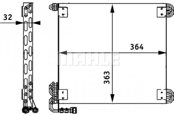 Mahle Συμπυκνωτής, σύστ. Κλιματισμού - Ac 660 000P