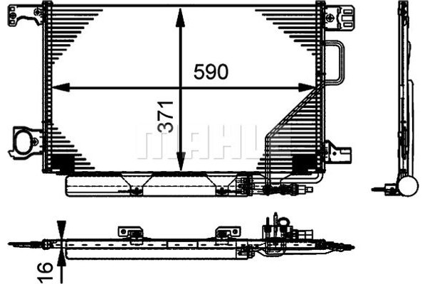 Mahle Συμπυκνωτής, σύστ. Κλιματισμού - Ac 662 000P