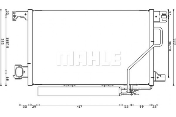 Mahle Συμπυκνωτής, σύστ. Κλιματισμού - Ac 662 000S