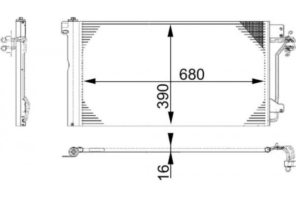 Mahle Συμπυκνωτής, σύστ. Κλιματισμού - Ac 672 000S