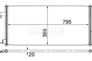 Mahle Συμπυκνωτής, σύστ. Κλιματισμού - Ac 689 000S