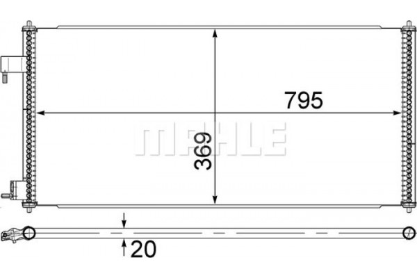 Mahle Συμπυκνωτής, σύστ. Κλιματισμού - Ac 689 000S