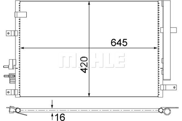 Mahle Συμπυκνωτής, σύστ. Κλιματισμού - Ac 693 000S