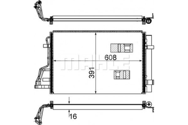 Mahle Συμπυκνωτής, σύστ. Κλιματισμού - Ac 697 000S