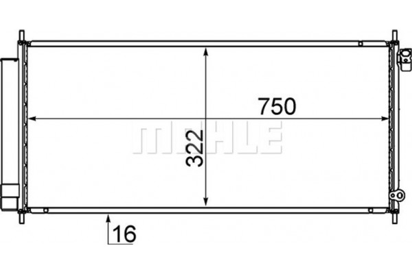 Mahle Συμπυκνωτής, σύστ. Κλιματισμού - Ac 717 000S