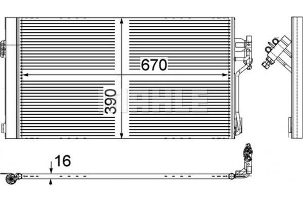 Mahle Συμπυκνωτής, σύστ. Κλιματισμού - Ac 761 000P