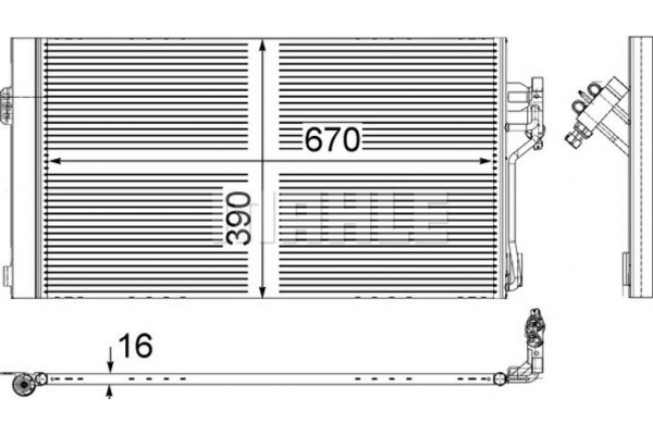 Mahle Συμπυκνωτής, σύστ. Κλιματισμού - Ac 761 000S