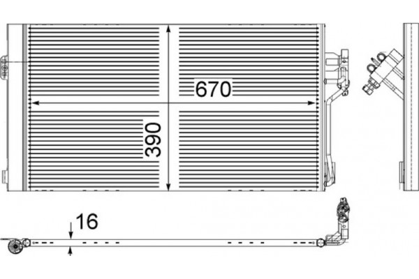 Mahle Συμπυκνωτής, σύστ. Κλιματισμού - Ac 761 000S