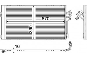 Mahle Συμπυκνωτής, σύστ. Κλιματισμού - Ac 762 000P