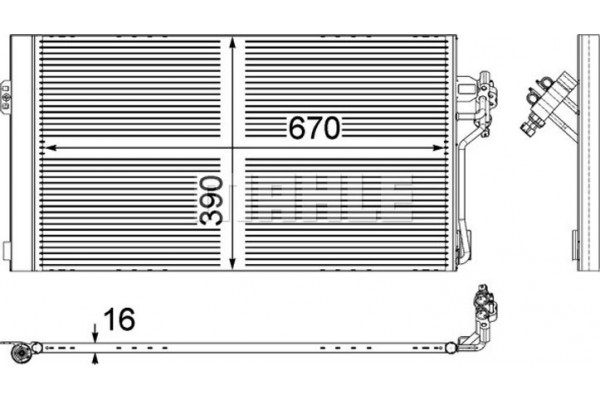 Mahle Συμπυκνωτής, σύστ. Κλιματισμού - Ac 762 000P