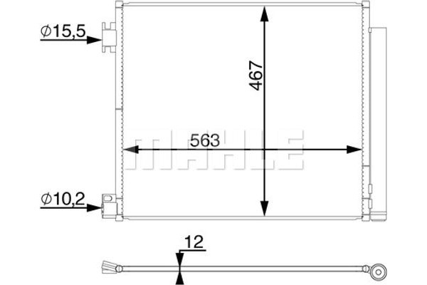 Mahle Συμπυκνωτής, σύστ. Κλιματισμού - Ac 78 000S