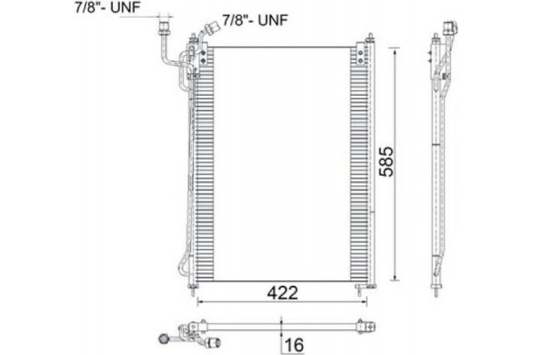 Mahle Συμπυκνωτής, σύστ. Κλιματισμού - Ac 285 000S