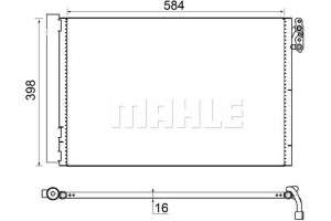 Mahle Συμπυκνωτής, σύστ. Κλιματισμού - Ac 413 001S