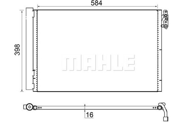 Mahle Συμπυκνωτής, σύστ. Κλιματισμού - Ac 413 001S