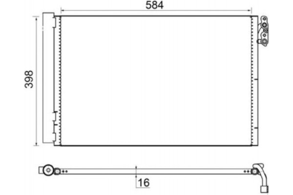 Mahle Συμπυκνωτής, σύστ. Κλιματισμού - Ac 413 001S