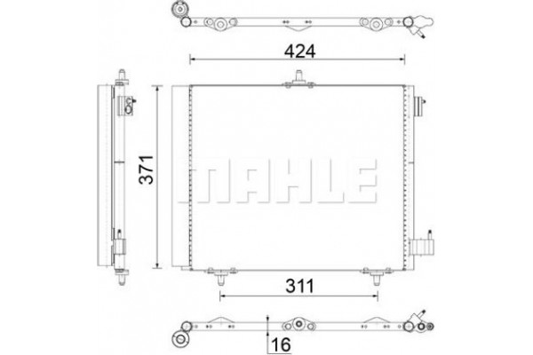 Mahle Συμπυκνωτής, σύστ. Κλιματισμού - Ac 460 000S